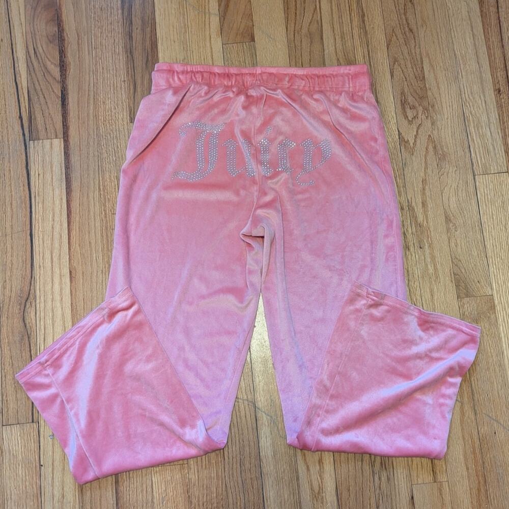 Juicy Couture Y2K Pink "Juicy" Bling On Butt Loungepants